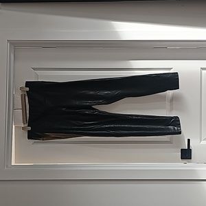 Womens Catherine Malandrino faux leather leggings size large black